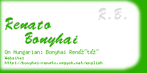 renato bonyhai business card
